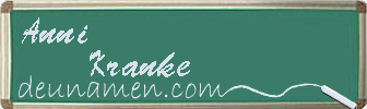 Anni Kranke Visitenkarte